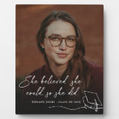 Sie glaubte, sie könne Abschluss Foto Fotoplatte (Vorderseite)