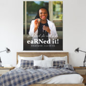 Sie glaubte, sie könne Abschluss für das Foto der  Leinwanddruck (Insitu (Schlafzimmer))