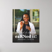 Sie glaubte, sie könne Abschluss für das Foto der  Leinwanddruck (Vorderseite)