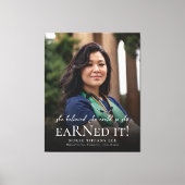 Sie glaubte, sie könne Abschluss für das Foto der Leinwanddruck (Vorderseite)