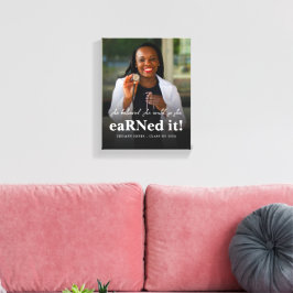 Sie glaubte, sie könne Abschluss für das Foto der  Leinwanddruck