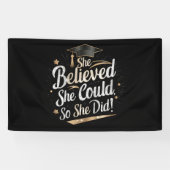 Sie glaubte, sie könne also Abschluss machen Banner (Horizontal)