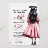 Sie glaubte, sie könne also Abschluss machen Einladung (Vorne/Hinten)