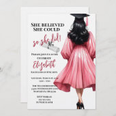 Sie glaubte, sie könne also Abschluss machen Einladung (Vorne/Hinten)