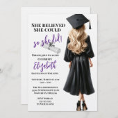 Sie glaubte, sie könne also Abschluss machen Einladung (Vorne/Hinten)