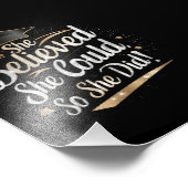 Sie glaubte, sie könne also Abschluss machen Fotodruck (Ecke)