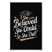 Sie glaubte, sie könne also Abschluss machen Fotodruck (Vorne)