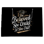 Sie glaubte, sie könne also Abschluss machen Große Geschenktüte (Vorderseite)