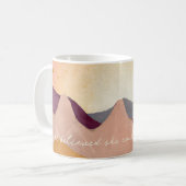 Sie glaubte, sie könne also Boho Mountains Kaffeetasse (Vorderseite Links)