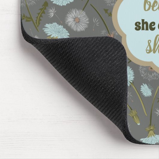 Sie glaubte, sie könne also die Kunst der Lüster Mousepad (Ecke)