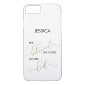 Sie glaubte, sie könne also ihren Namen anpassen Case-Mate iPhone Hülle (Rückseite)