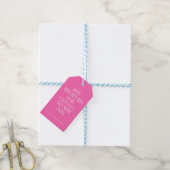 Sie glaubte, sie könne also individuelle Geschenkm Geschenkanhänger (Mit Garn)