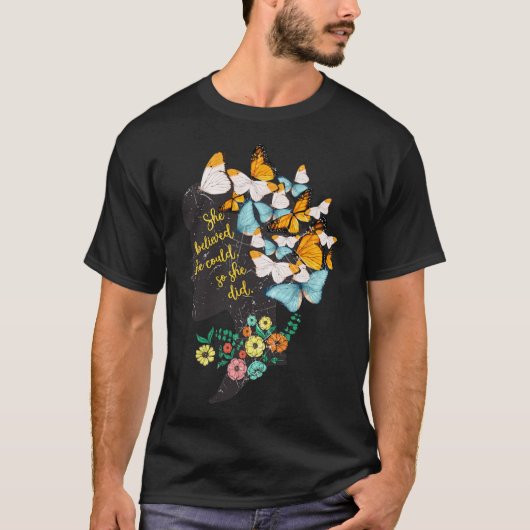 Sie glaubte, sie könne also Shirt Feministin (Vorderseite)
