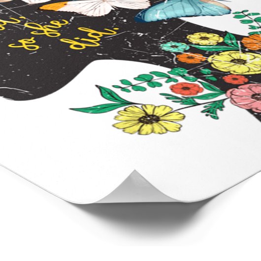 Sie glaubte, sie könne also Shirt Feministin Poster (Ecke)