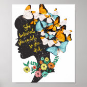 Sie glaubte, sie könne also Shirt Feministin Poster (Vorne)