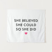 Sie glaubte, sie könne also Wandteppiche machen (Vorderseite (Horizontal))