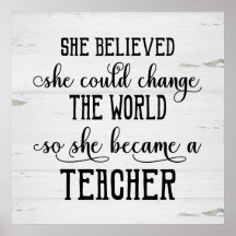 Sie glaubte, sie könne die Lehrerin der Welt verän