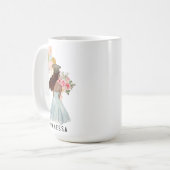 Sie glaubte, sie könne ein dunkles Hautmädchen Abs Kaffeetasse (Vorderseite Links)