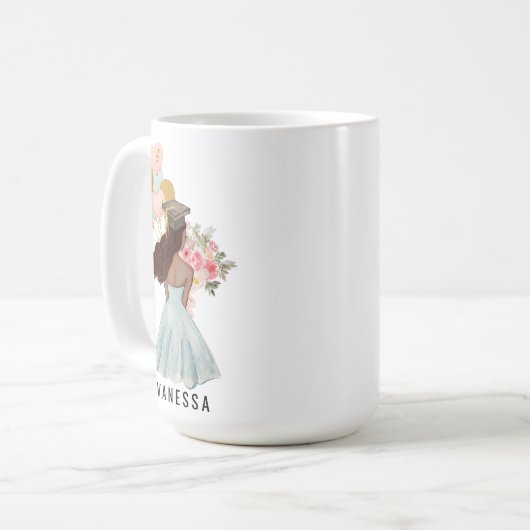 Sie glaubte, sie könne ein dunkles Hautmädchen Abs Kaffeetasse (Vorderseite Links)