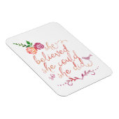 Sie glaubte, sie könne einen Wasserfarbenvoranschl Magnet (Rechte Seite)