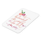 Sie glaubte, sie könne einen Wasserfarbenvoranschl Magnet (Linke Seite)