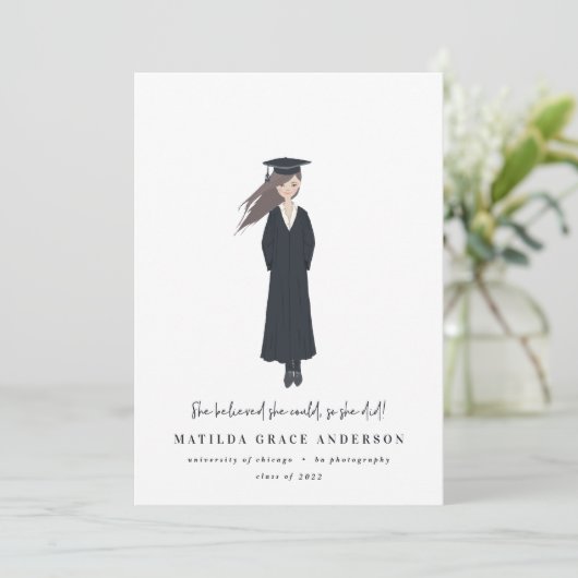 Sie glaubte, sie könne es, also machte sie ihre Ab (Stehend Vorderseite)