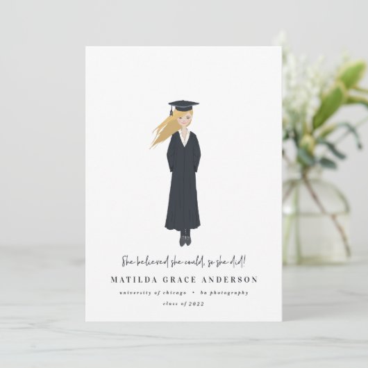 Sie glaubte, sie könne es, also machte sie ihre Ab (Stehend Vorderseite)