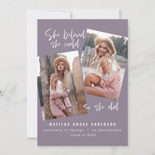 Sie glaubte, sie könne es, also tat sie Abschluss (Vorderseite)