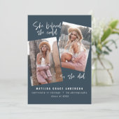 Sie glaubte, sie könne es, also tat sie Abschluss  (Stehend Vorderseite)