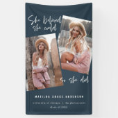 Sie glaubte, sie könne es, also tat sie Abschluss Banner (Vertikal)