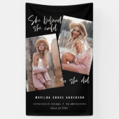 Sie glaubte, sie könne es, also tat sie Abschluss Banner (Vertikal)