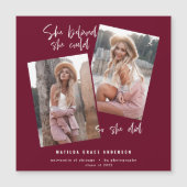 Sie glaubte, sie könne es, also tat sie Abschluss Magnetkarte (Vorderseite)