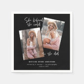 Sie glaubte, sie könne es, also tat sie Abschluss Serviette (Vorderseite)