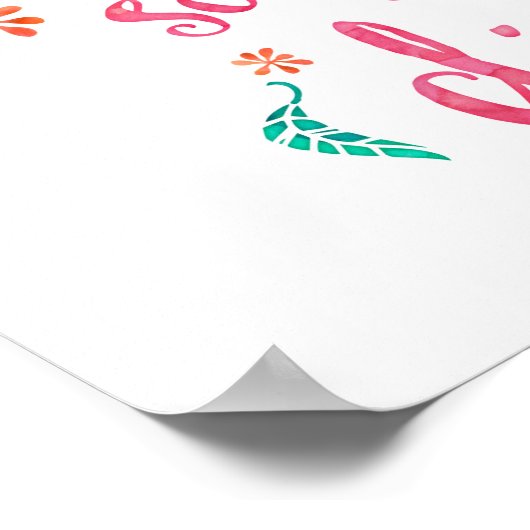 Sie glaubte, sie könne es schaffen, also druckte s poster (Ecke)