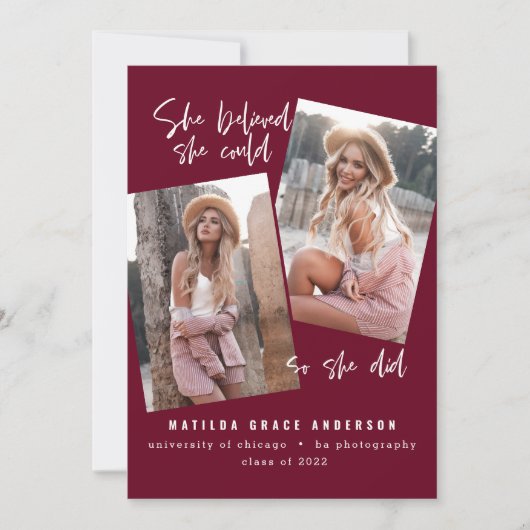 Sie glaubte, sie könne es schaffen, also weinte si (Vorderseite)