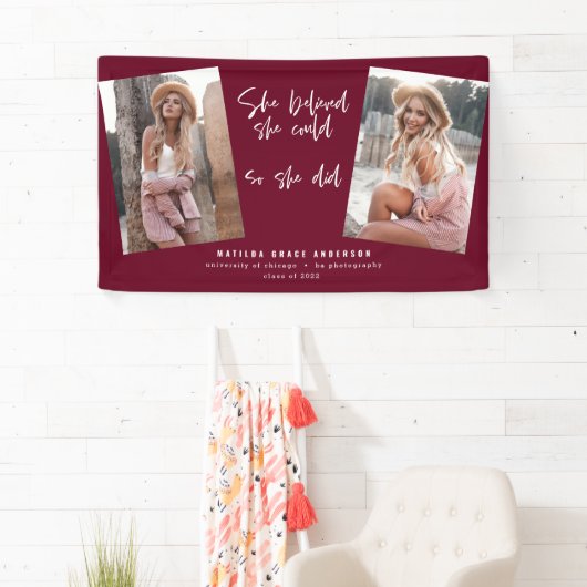 Sie glaubte, sie könne es schaffen, also weinte si banner (Insitu)