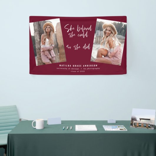 Sie glaubte, sie könne es schaffen, also weinte si banner (Messeveranstaltung)