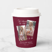 Sie glaubte, sie könne es schaffen, damit sie den pappbecher (Rückseite)