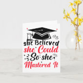 Sie glaubte, sie könne es schaffen, es zu meistern karte (Gelbe Blume)