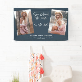 Sie glaubte, sie könne es schaffen, sodass sie Abs Banner