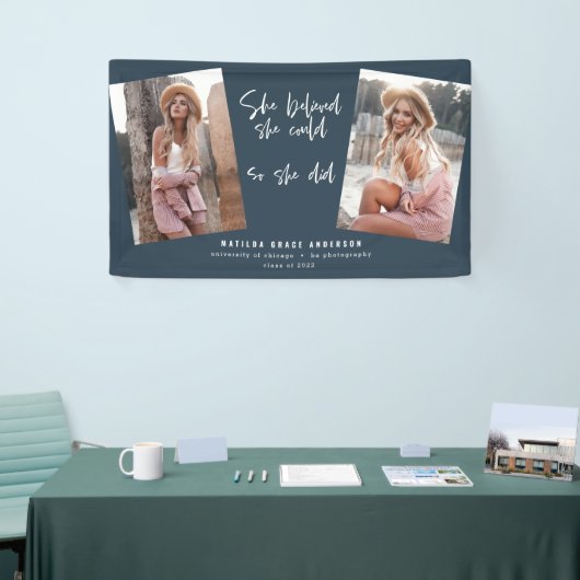 Sie glaubte, sie könne es schaffen, sodass sie Abs Banner (Messeveranstaltung)