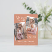 Sie glaubte, sie könne es schaffen, sodass sie Abs Postkarte (Stehend Vorderseite)