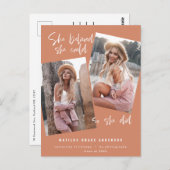 Sie glaubte, sie könne es schaffen, sodass sie Abs Postkarte (Vorne/Hinten)