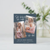 Sie glaubte, sie könne es schaffen, sodass sie Abs Postkarte (Stehend Vorderseite)