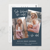 Sie glaubte, sie könne es schaffen, sodass sie Abs Postkarte (Vorne/Hinten)