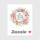 Sie glaubte, sie könne es tun, also glaubte sie aufkleber (Blatt)