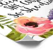 Sie glaubte, sie könne es tun, also glaubte sie poster (Ecke)