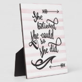 Sie glaubte, sie könne es tun fotoplatte (Seite)