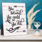 Sie glaubte, sie könne es tun fotoplatte (Seite)