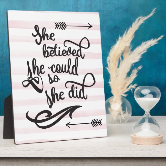 Sie glaubte, sie könne es tun fotoplatte (Seite)